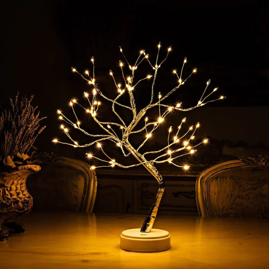 Gouden Bladboom Decoratielamp