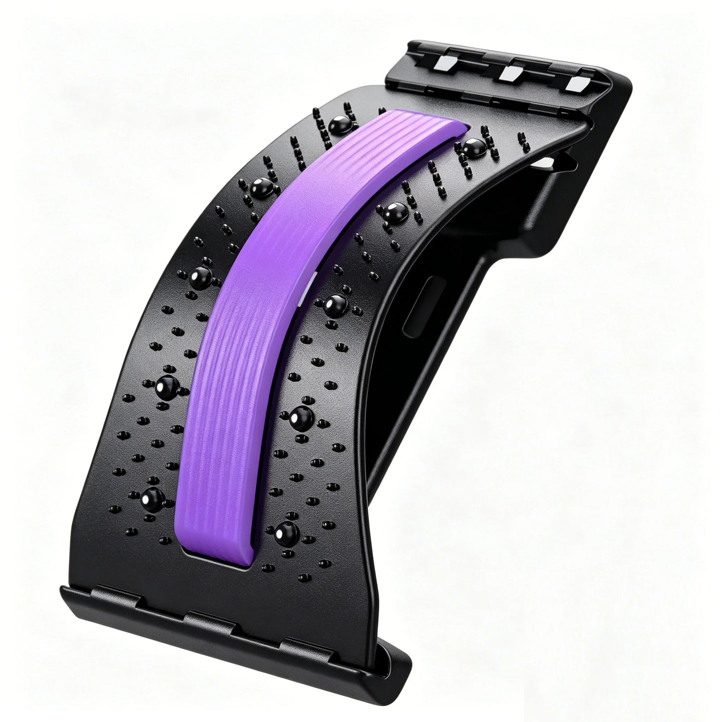 Lendenmassage met behulp van acupunctuur en magnetische therapie.
