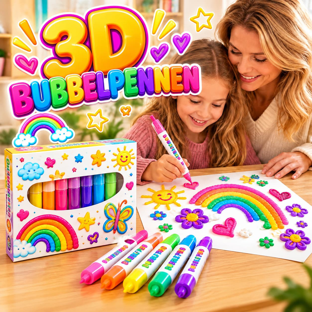 Set van 3D Bubbelpennen