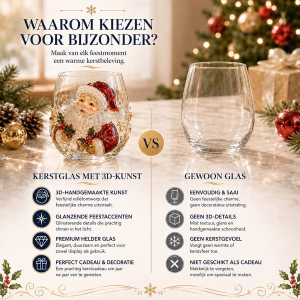 Luxe Kerstglazen Collectieset  Breng de magie van kerst naar je tafel