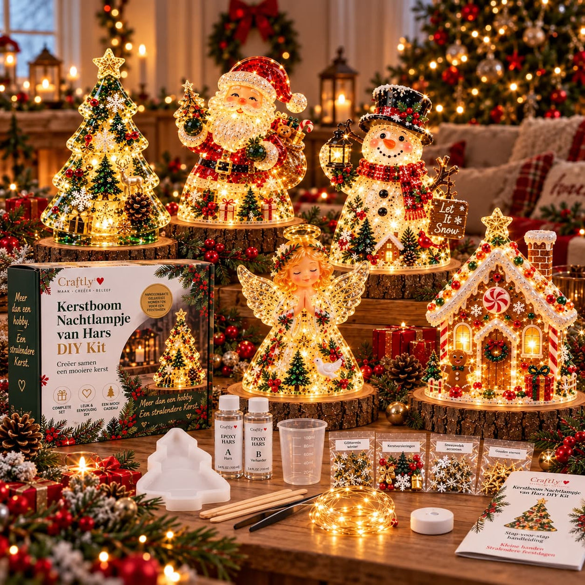 Kerstdecoratie Creatieset | Maak Je Eigen Kerstsfeer