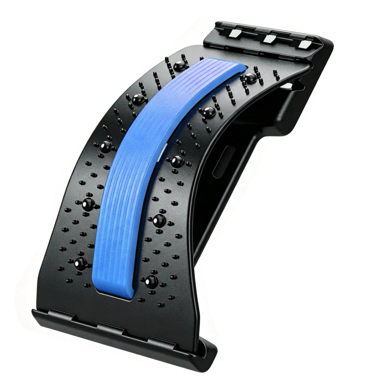 Lendenmassage met behulp van acupunctuur en magnetische therapie.
