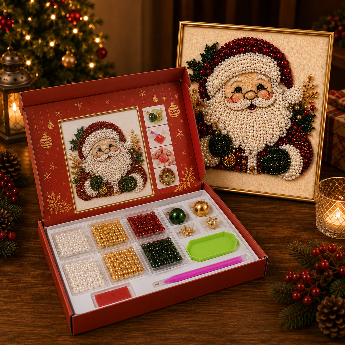 Parelschilderij Kerst Creatieset