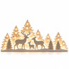 🦌 2-delige kerstdecoratie met hertenbos en kerstdorp | Sfeervolle winterdecoratie