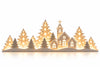🦌 2-delige kerstdecoratie met hertenbos en kerstdorp | Sfeervolle winterdecoratie