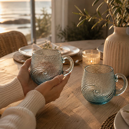 Luxe Tassen Set | Breng de rust van de zee naar je tafel