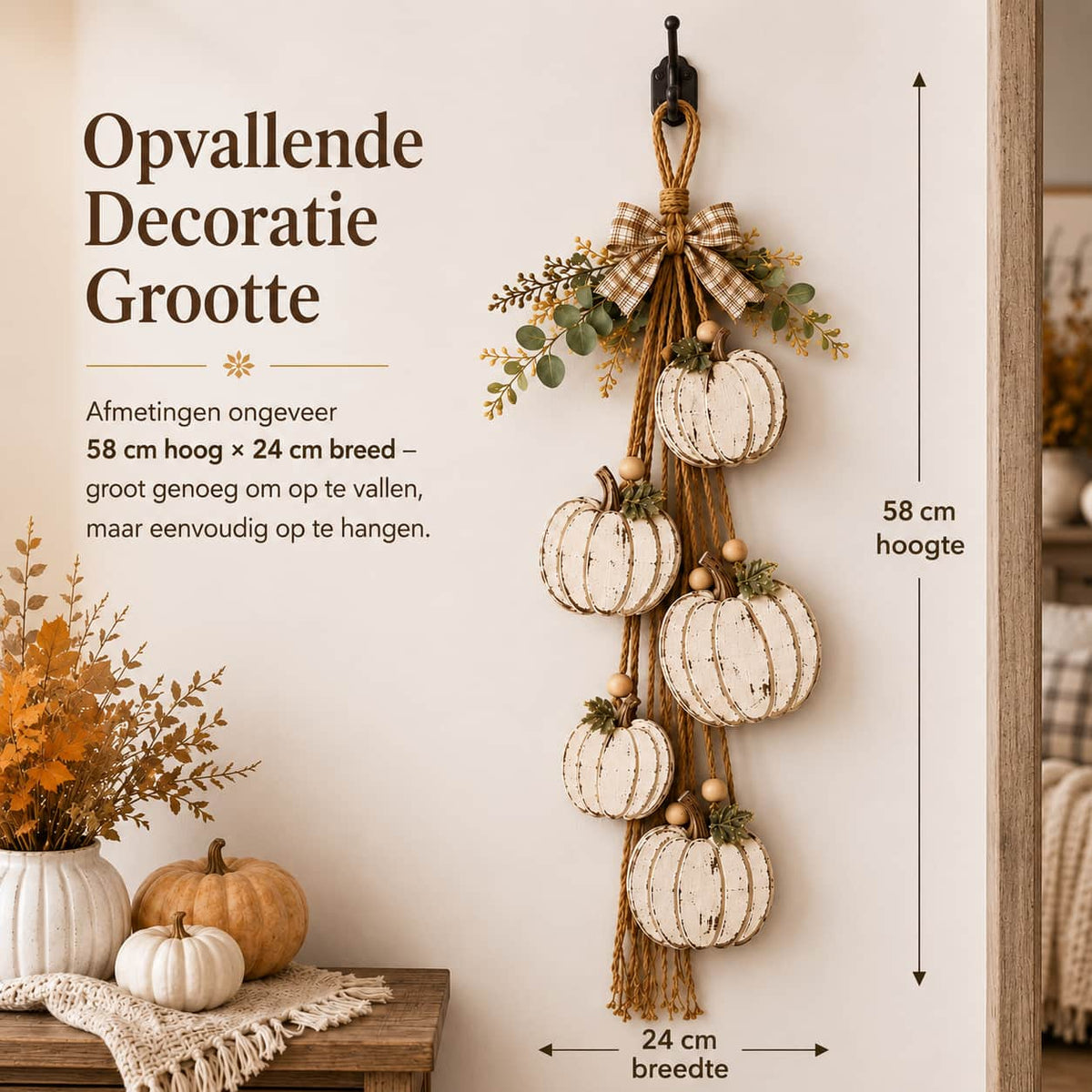 Sfeervolle Pompoendecoratie