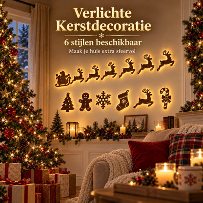 Verlichte Kerstdecoratie | Set van 7 stuks