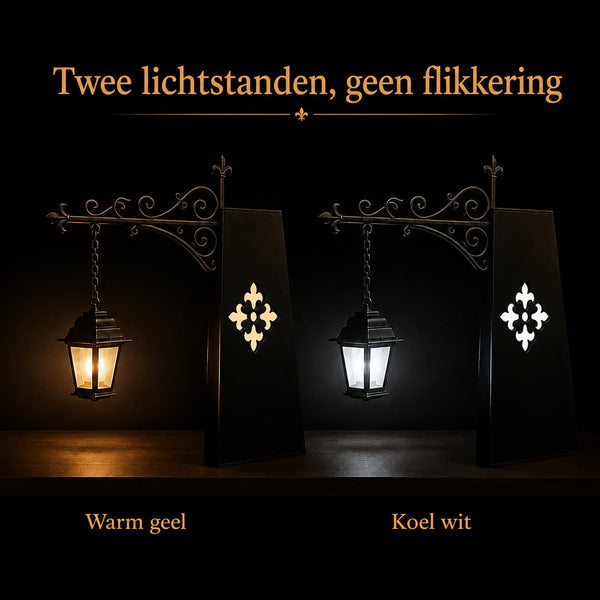 Mini Bibliotheeklantaarn  Maak van je boekenkast een warme, gezellige plek