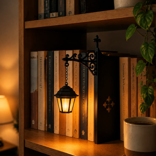 Mini Bibliotheeklantaarn | Maak van je boekenkast een warme, gezellige plek