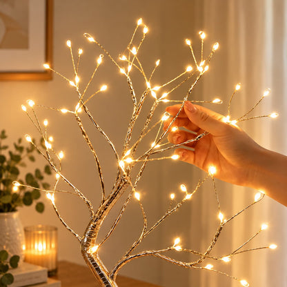 Gouden Bladboom Decoratielamp