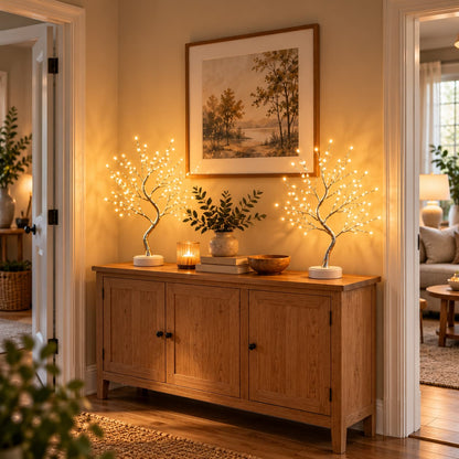 Gouden Bladboom Decoratielamp