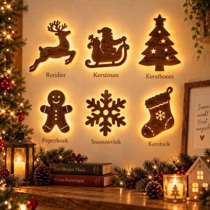Verlichte Kerstdecoratie | Set van 7 stuks
