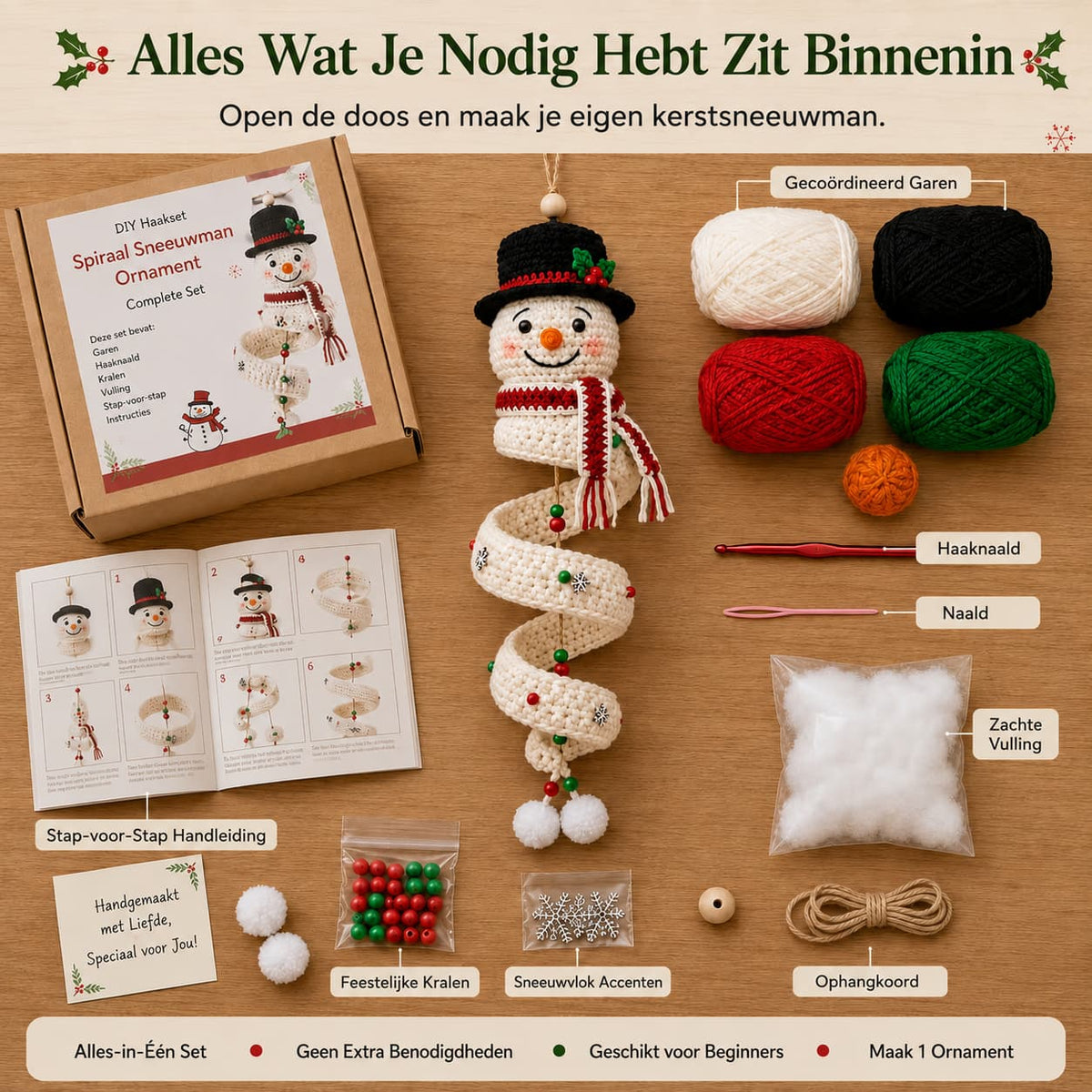 Kerstslinger Knutselset | Maak je eigen unieke kerstdecoratie