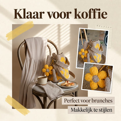 Handgemaakte Gehaakte Bloementas