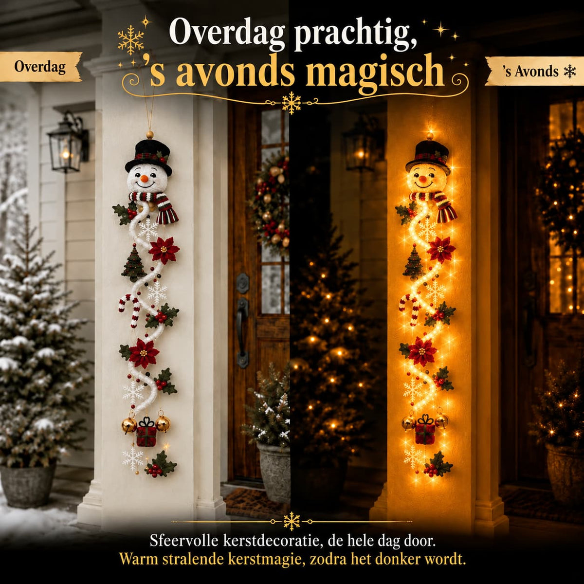 Verlichte Kerstdecoratie