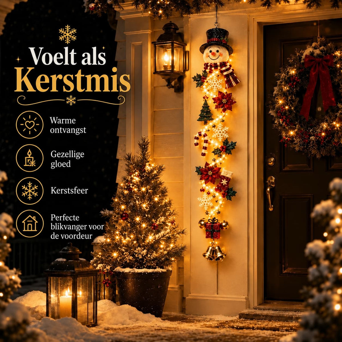 Verlichte Kerstdecoratie