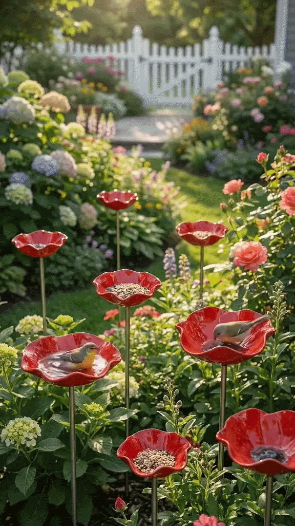 Bloemen Waterstation Tuindecoratie