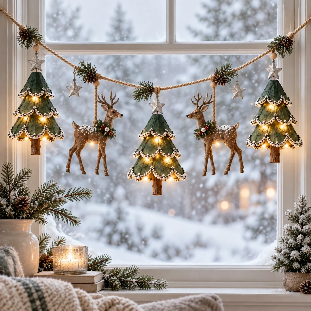 Verlichte Kerstslinger