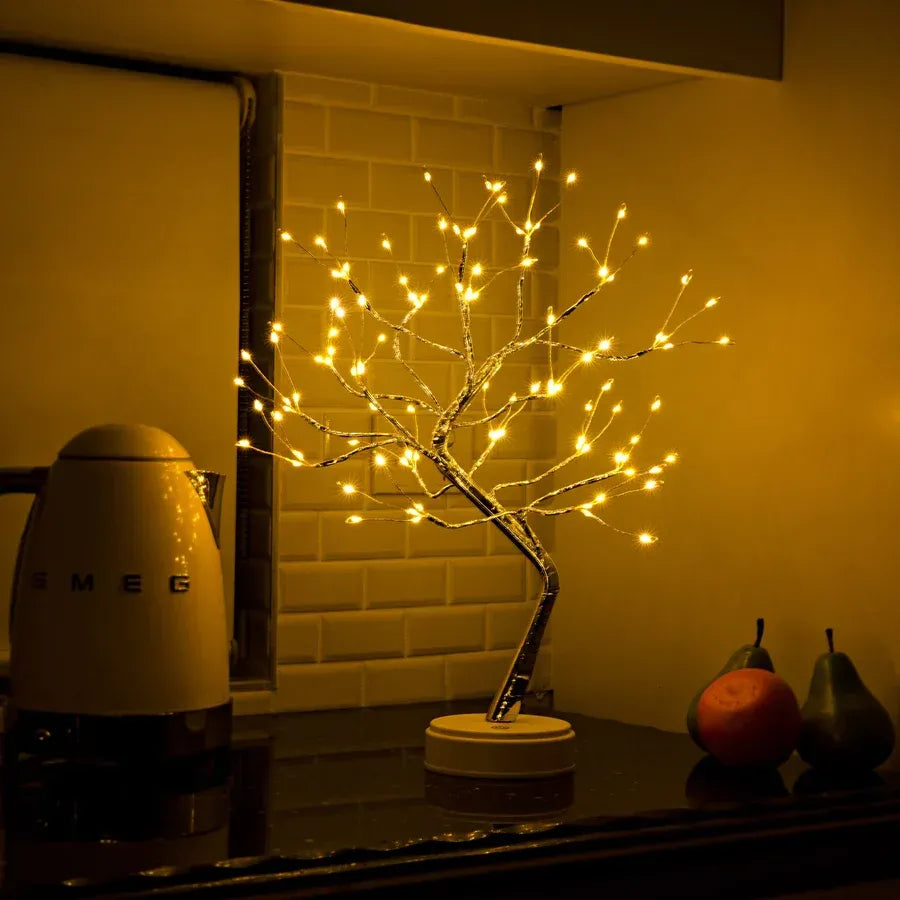 Gouden Bladboom Decoratielamp
