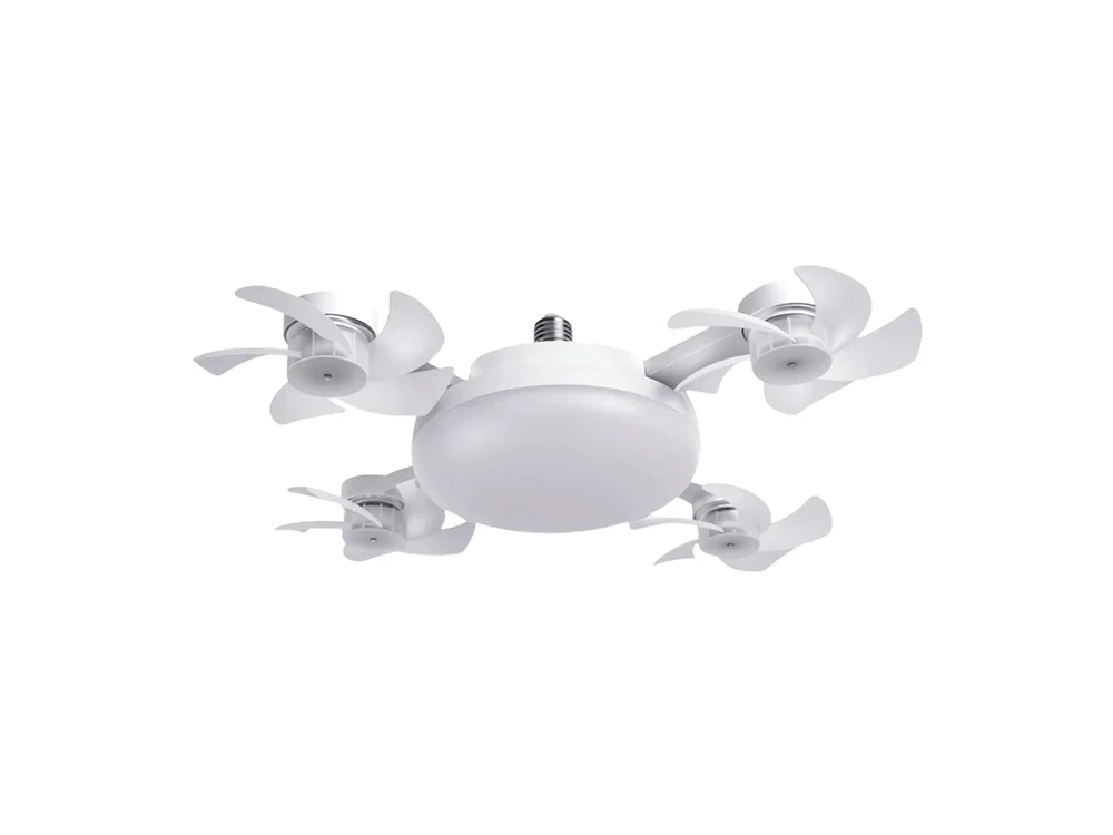 🌀Nieuwe plafondventilator met verlichting en E27-fitting – 2-in-1 stille LED-ventilator met afstandsbediening, energiezuinige combinatie van koeling en verlichting