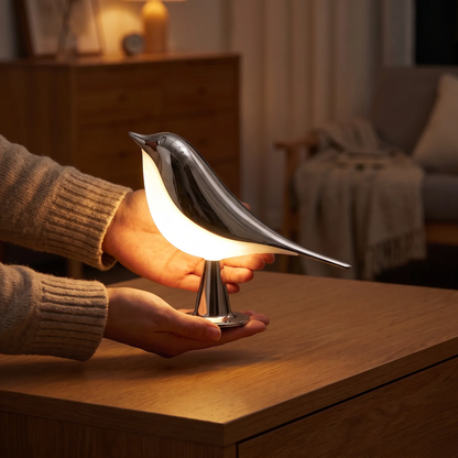Sfeervolle Vogellamp | Draadloos met Touchdimmer