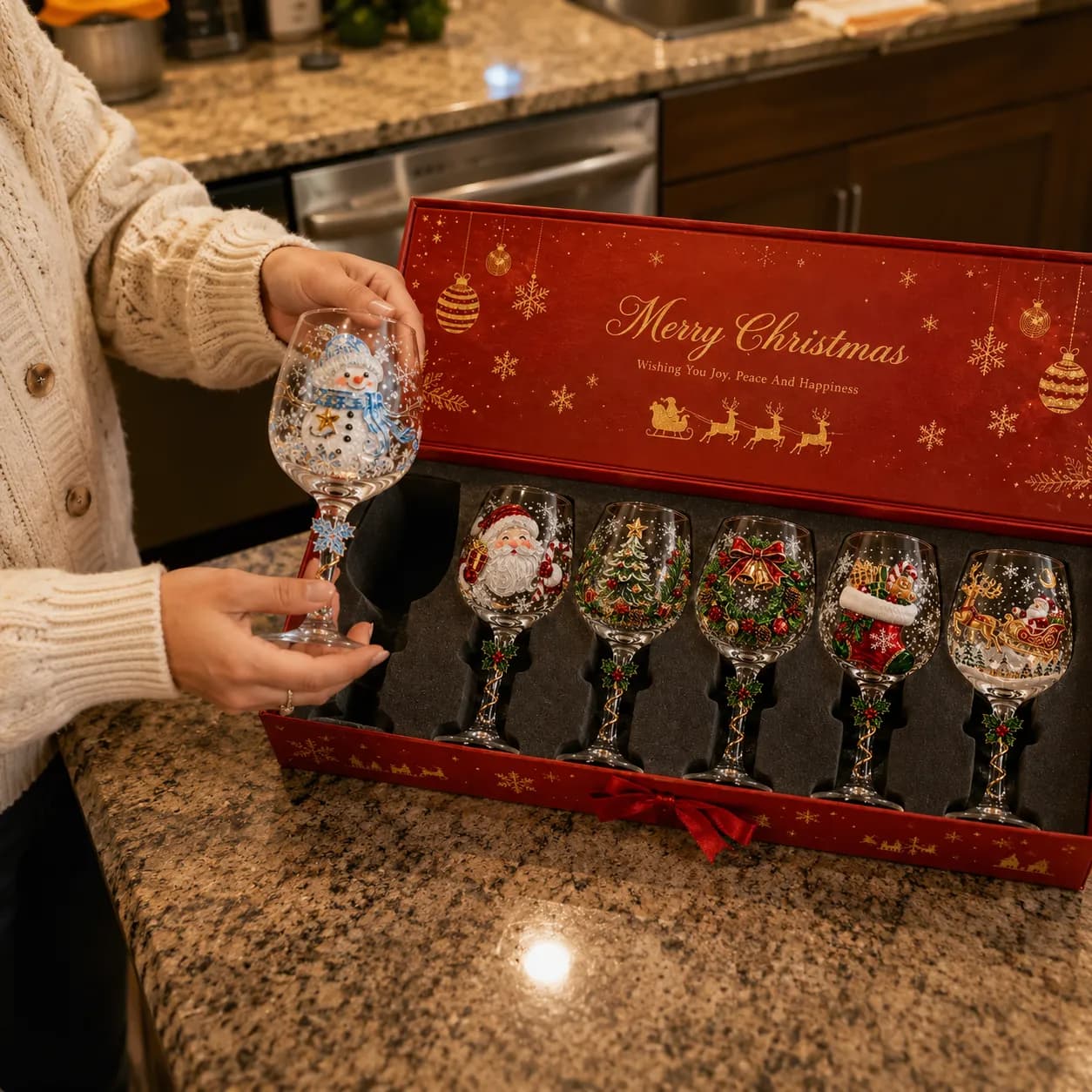Luxe Kerstglazen Collectie | Breng de magie van kerst naar je tafel