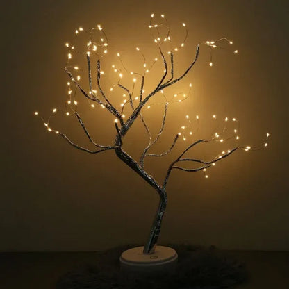 Gouden Bladboom Decoratielamp