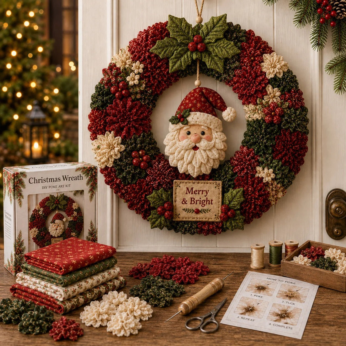 Kerstkrans Creatieset | Maak je eigen unieke kerstdecoratie