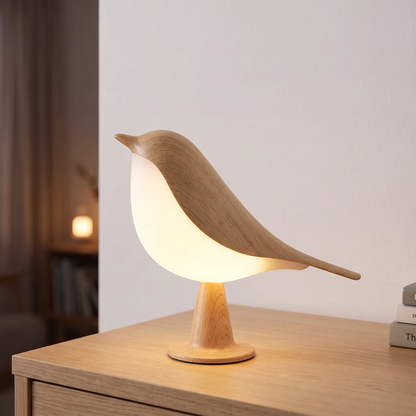 Sfeervolle Vogellamp | Draadloos met Touchdimmer