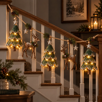 Verlichte Kerstslinger