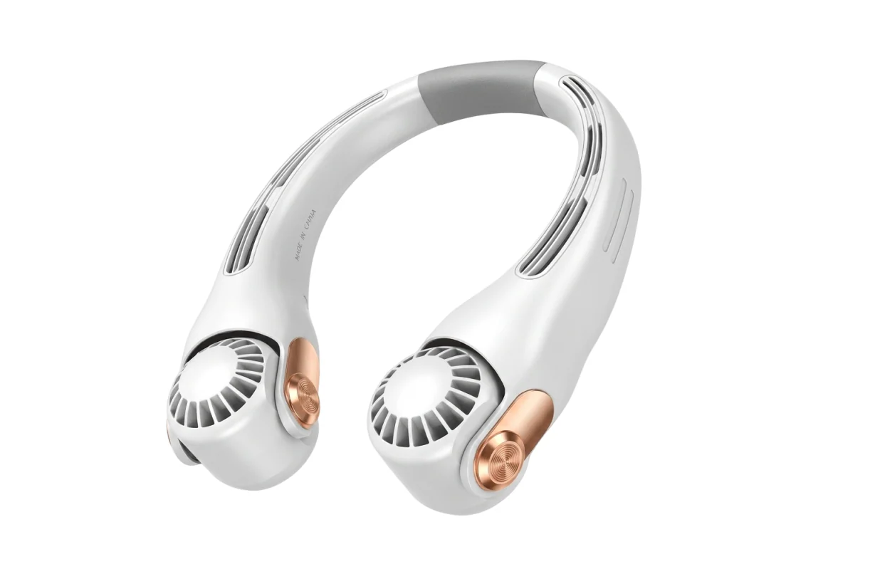 ❄️ Draagbare nekventilator - Directe koeling in 3 sec, 360° draaibare kop, 3 snelheden