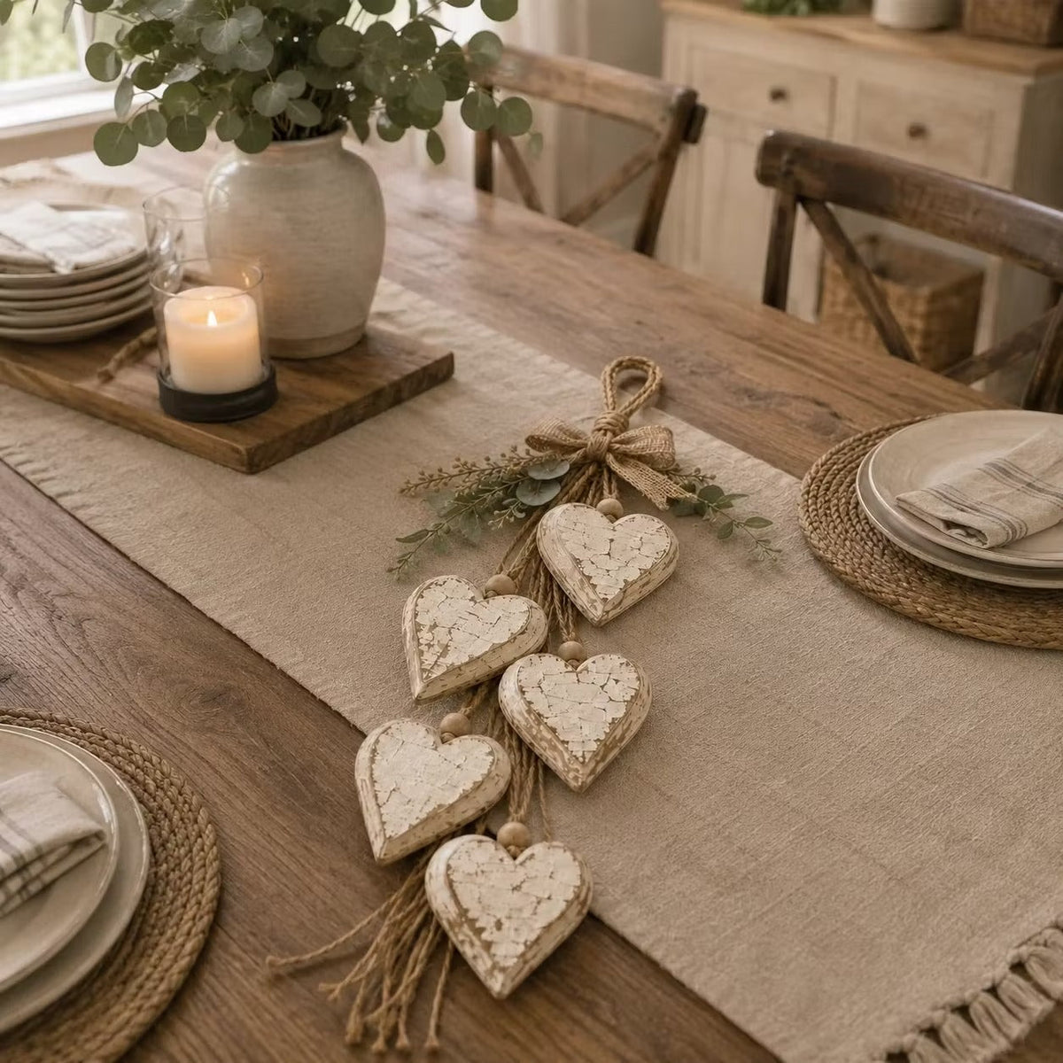 Elegante Wanddecoratie Harten
